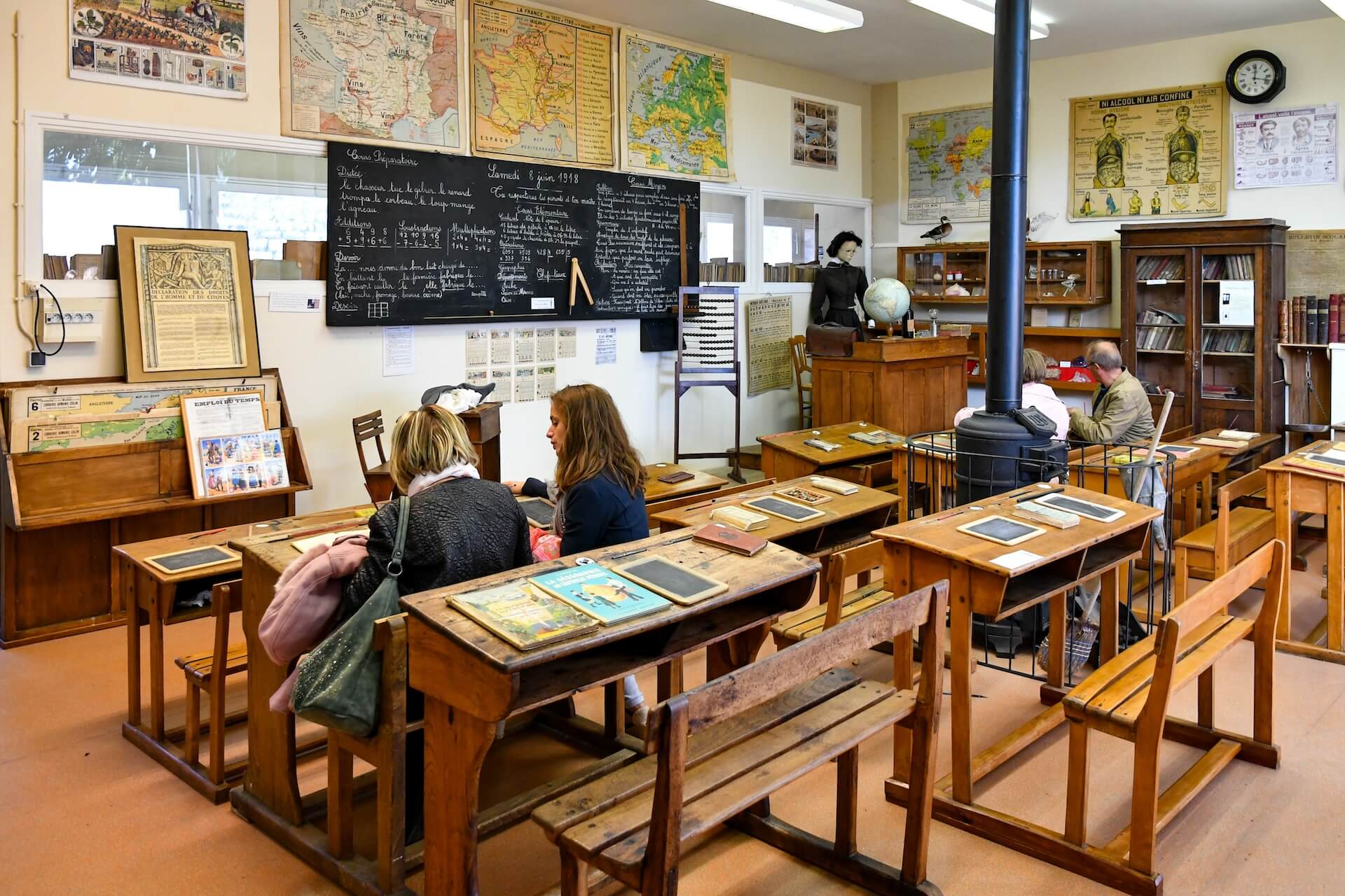 École-Musée de Boulogne-sur-Mer — salle de classe ancienne